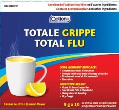 Option+ Total Flu (Groupe CNW/Santé Canada)