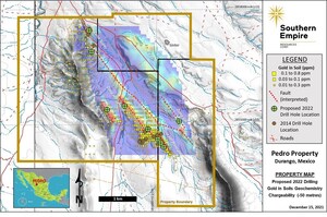 Southern Empire Starts Airborne Geophysical Survey at Pedro Gold Project