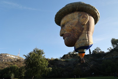 Vincent Van Gogh Hot Air Balloon Set Sail Over the Skies of Hollywood