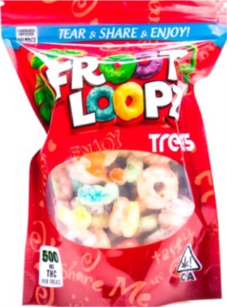 Froot Loopz
emballé pour ressembler aux céréales Froot Loops (Groupe CNW/Santé Canada)