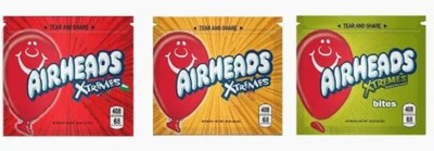 Airheads Xtremes
emballé pour ressembler aux bonbons Airheads (Groupe CNW/Santé Canada)