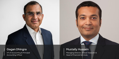 Lucid Group (NASDAQ: LCID) today announced the appointment of Gagan Dhingra as Vice President of Accounting and Principal Accounting Officer, and Mustally Hussain as Managing Director, Global Treasurer and Head of Financial Services.