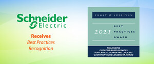 Frost &amp; Sullivan Awards Schneider Electric for Its Effective and Sustainable Critical Power and Cooling as-a-Service Offer That Enables Enterprises to Focus on Core Business Activities