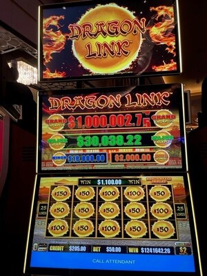 Seminole Hard Rock Hotel &amp; Casino Tampa Guest Hits $1,241,642 Jackpot With $50 Bet on Aristocrat Gaming's Dragon Link™ Slot Game