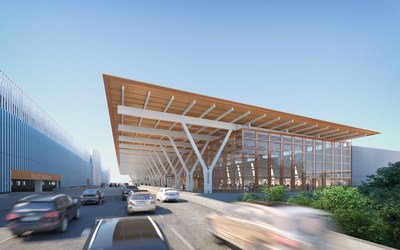 Architectural Rendering of the Kansas City International Airport New Terminal project