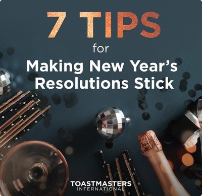 Toastmasters Offers 7 Tips for Making New Year’s Resolutions Stick