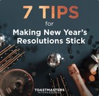 Toastmasters Offers 7 Tips for Making New Year's Resolutions Stick