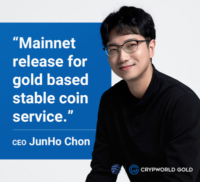 CrypWorld, Mainnet release for gold based stable coin service
