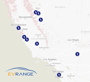 EV Range to Install 26 High-Powered EV Charging Stations in CA and NV in 2022