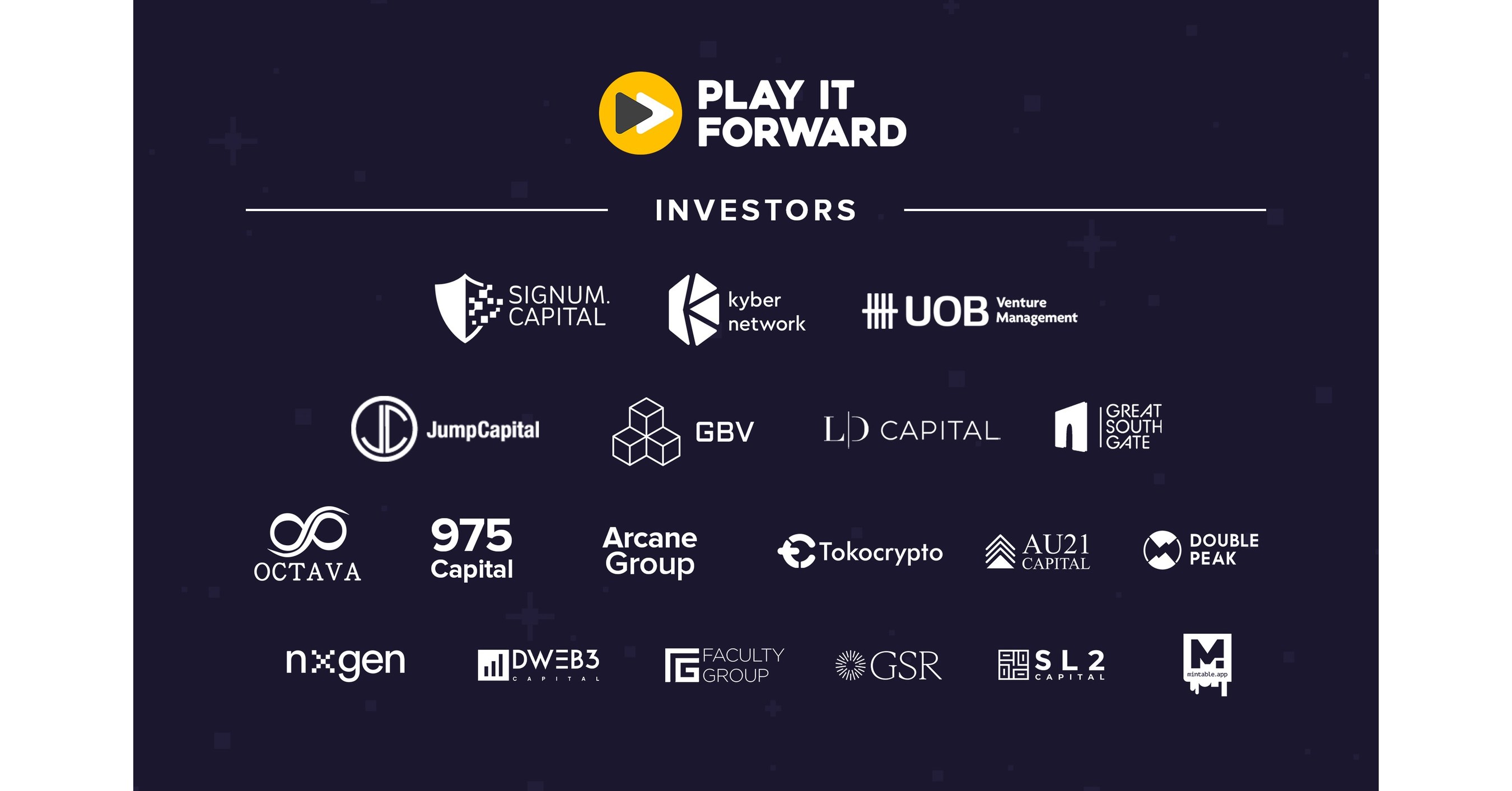 Play It Forward DAO levanta USD 6 milh&otilde;es para impulsionar o crescimento de games Play-to-Earn