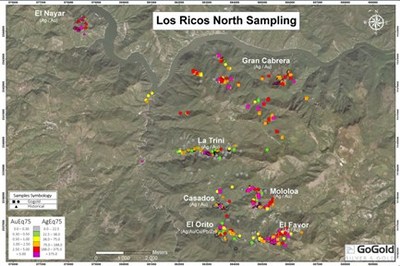 Figure 3 – Los Ricos North Site Map (CNW Group/GoGold Resources Inc.)