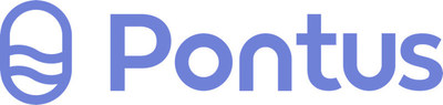 Pontus' Logo demonstrates the enclosed water based vertical farming environment that the company has developed to solve the world's problems around healthy, nutritious and sustainable food production. (CNW Group/Pontus Protein Ltd.)