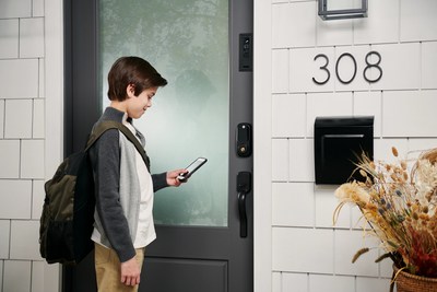 Masonite International Corporation (NYSE: DOOR) unveils the Masonite M-Pwr Smart Doors, the first residential exterior doors to integrate power, LED welcome lighting, a Ring Video Doorbell and a Yale smart lock into the door system. The Masonite M-Pwr smartphone app enables homeowners to remotely program and control motion-activated LED welcome lighting as well as confirm whether the door is open or closed at any time.