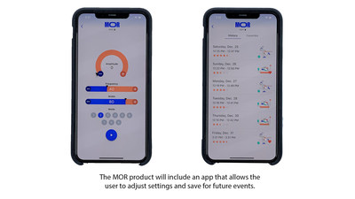 Morari Medical’s new MOR product will include an app that allows the user to adjust settings and save for future events.