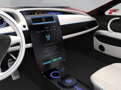 Automotive center console screens based on OLED display technology will offer better image quality, high visibility and fast response times. (PRNewsfoto/Magnachip Semiconductor Corporation)