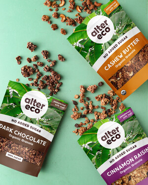 Alter Eco Launches Organic, No Sugar Added Granola Made with Thoughtfully-Sourced, Recognizable Ingredients