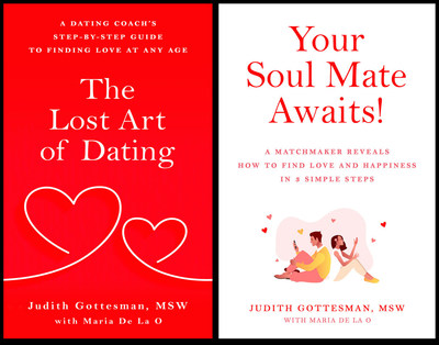 Longtime dating coach and matchmaker Judith Gottesman, M.S.W., has released a double set of books: The Lost Art of Dating and Your Soul Mate Awaits! for the new year and in anticipation of Valentine’s Day.