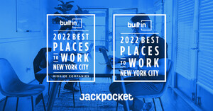 Jackpocket Awarded 2022 Best Places To Work by Built In