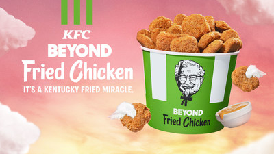 Kentucky Fried Chicken and Beyond Meat’s highly anticipated Kentucky Fried Miracle – Beyond Fried Chicken – is making its nationwide debut at KFC U.S. restaurants for a limited time, while supplies last.