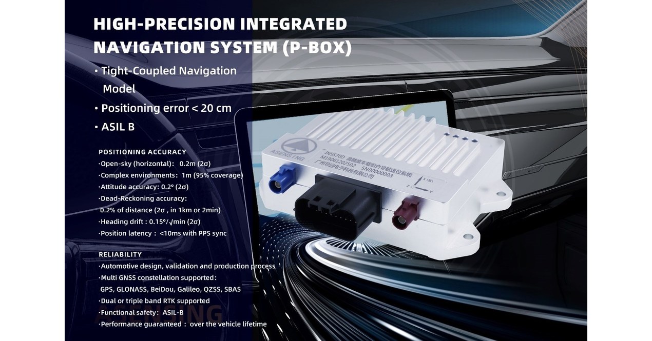 Asensing Technology Exhibits Its Innovative High Performance Integrated Navigation System PBOX