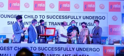Rela Hospital has entered the Asia Book of Records for successfully performing a small intestine transplant surgery on a 4-year-old boy from Bangalore, the youngest in Asia