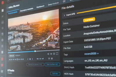 The Ateliere Connect user interface provides a deep visibility into all aspects of video content and allows users to easily adapt content for many different streaming experiences (PRNewsfoto/Ateliere Creative Technologies)
