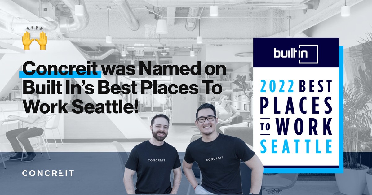 Built In Honors Concreit in Its Esteemed 2022 Best Places To Work Awards - Vimarsana News