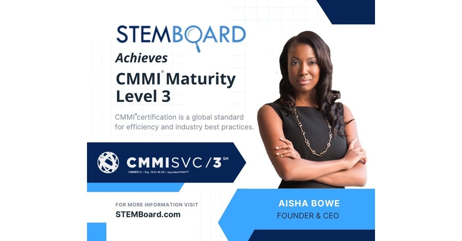 STEMBoard Achieves CMMI Level 3 for Service STEMBoard Achieves CMMI Level 3 for Service