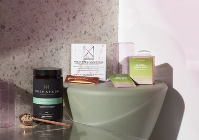 A selection of products included within The Wellness Shop on Saks.com