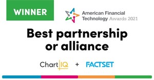 FactSet® and ChartIQ Win the 2021 American Financial Technology Award for Best Partnership or Alliance