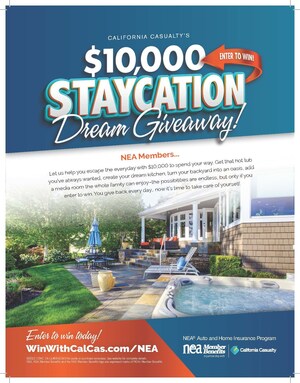 Educators! Create the Home Space of Your Dreams with California Casualty's $10,000 Staycation Giveaway