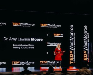 Cognitive Psychologist Dr. Amy Moore Reveals Lessons Learned from Training 101,000 Brains during TEDx West Monroe Speaking Event