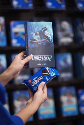 Group of VHS-inspired OREO Cakesters packaging.