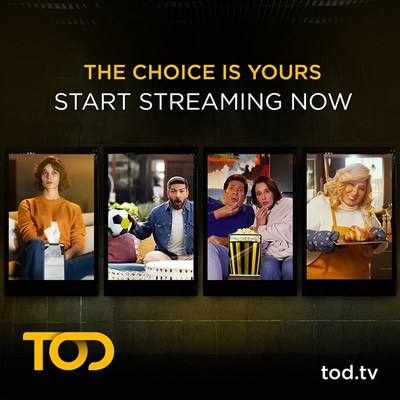 TOD – A New Game-Changing Streaming Platform – Unveiled In MENA (PRNewsfoto/TOD)