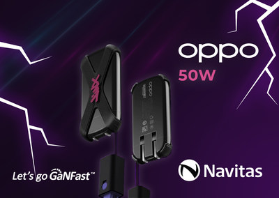 Navitas is honored to once again help launch the OPPO 50W Ultra-Thin and Ultra-Fast Cookie Charger with the excellent design of Powerland Electronics.