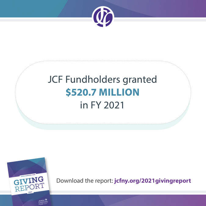 Jewish Communal Fund Sends Record Number of Grants to Charity, Totaling $520 Million in FY 21 - Vimarsana News
