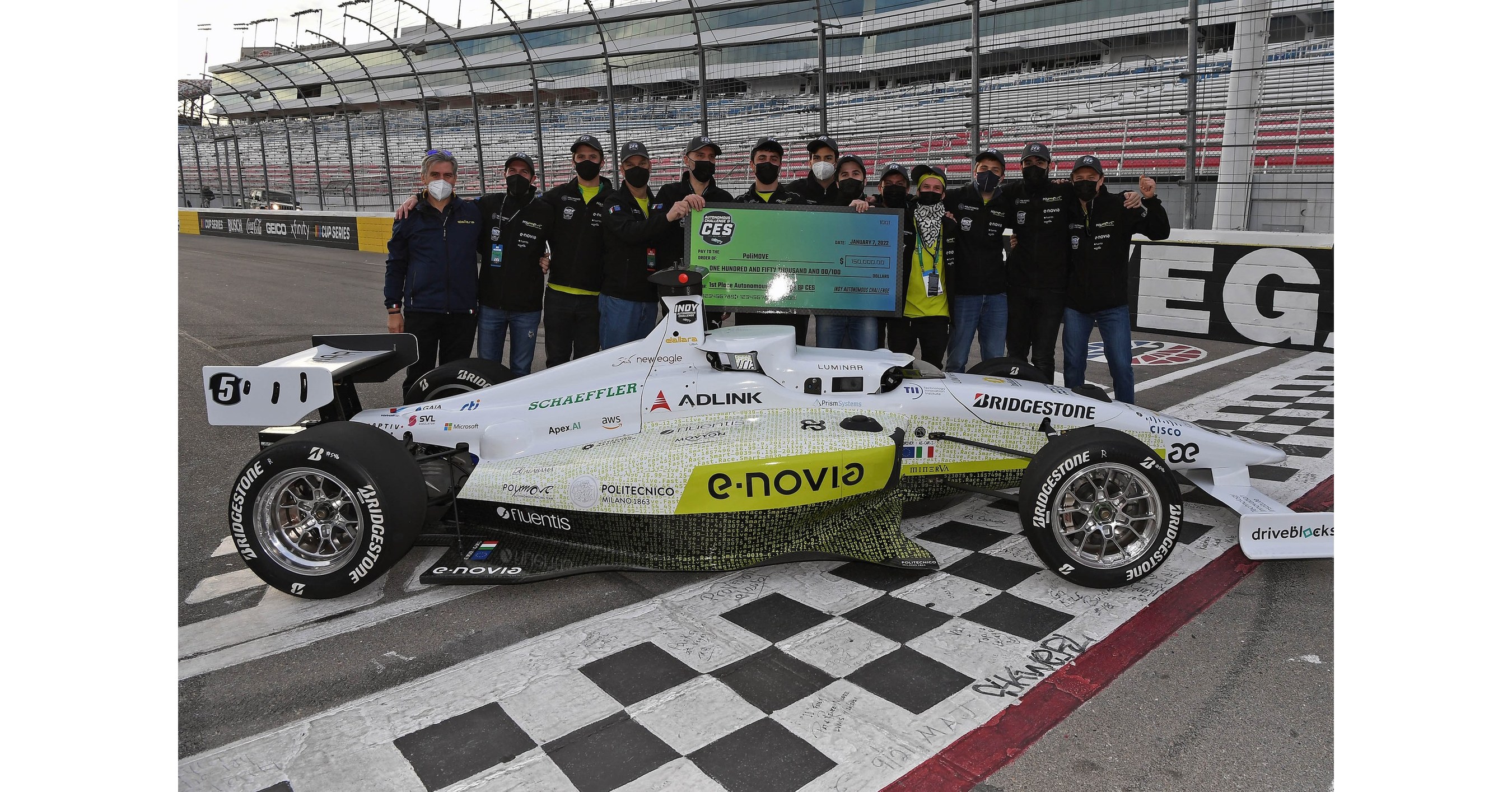 POLIMOVE WINS THE AUTONOMOUS CHALLENGE AT CES, MAKING HISTORY AS THE FIRST HEAD-TO-HEAD AUTONOMOUS RACECAR COMPETITION CHAMPION