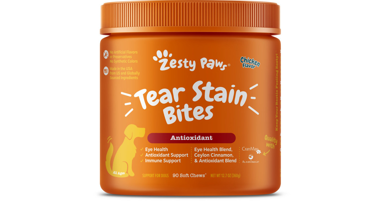 Zesty Paws Launches Functional Tear Stain Bites for Canines