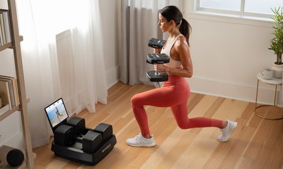 NordicTrack iSelect Adjustable Dumbbells. Voice-controlled to work with Amazon Alexa