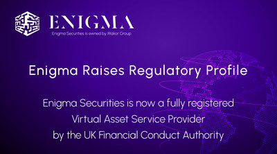 Enigma Securities Registered as FCA Virtual Asset Service Provider, Raises Regulatory Profile 