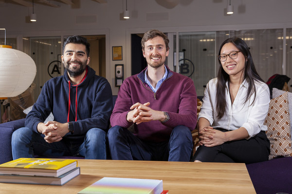 Koia Co-Founders - Ben Riazy, Richard Draper, Iris ten Teije (left to right)