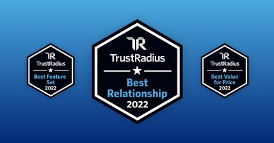 2022 TrustRadius Best of Badges