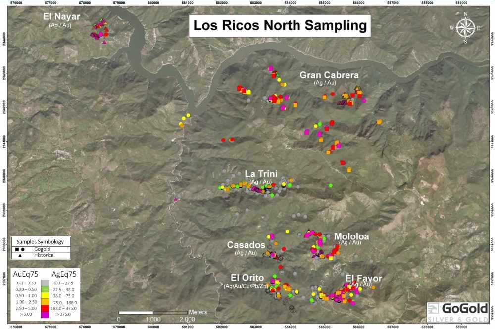 Figure 2: Los Ricos Overview (CNW Group/GoGold Resources Inc.)