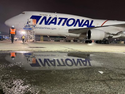 Another Humanitarian Flight for National Airlines