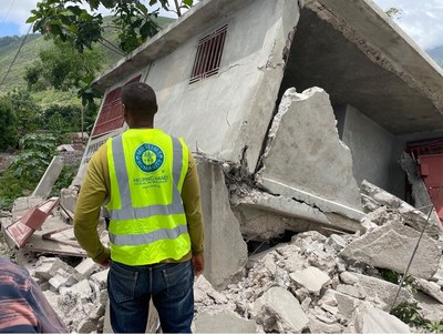 HHRD surveys the damage caused by the earthquake in Haiti.