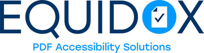 Equidox Logo. Tagline reads: PDF Accessibility Solutions (PRNewsfoto/Equidox)