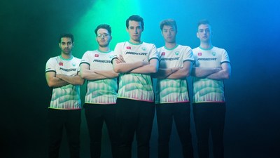 LCS Roster from left to right:  Mo "Revenge" Kaddoura (Top Laner), Andrei "Xerxe" Dragomir (Jungler), Tristan "PowerOfEvil" Schrage (Mid Laner), Jason "WildTurtle" Tran (ADC), and Mitchell "Destiny" Shaw (Support)