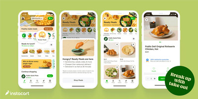 Instacart, the leading online grocery platform in North America, today announced the launch of Ready Meals: fresh, healthy and cost-effective alternatives to restaurant takeout from customers’ favorite grocers.