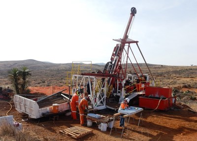 Figure 2: Major 50 VD 6000 drill rig at Panuco North. The rig is drilling HQ diameter core. Core recovery and geotechnical logging is conducted at site — before core is moved to the companies drill logging and storage facility in Zacatecas. Drilling is being conducted by Major Drilling. (CNW Group/Zacatecas Silver Corp.)