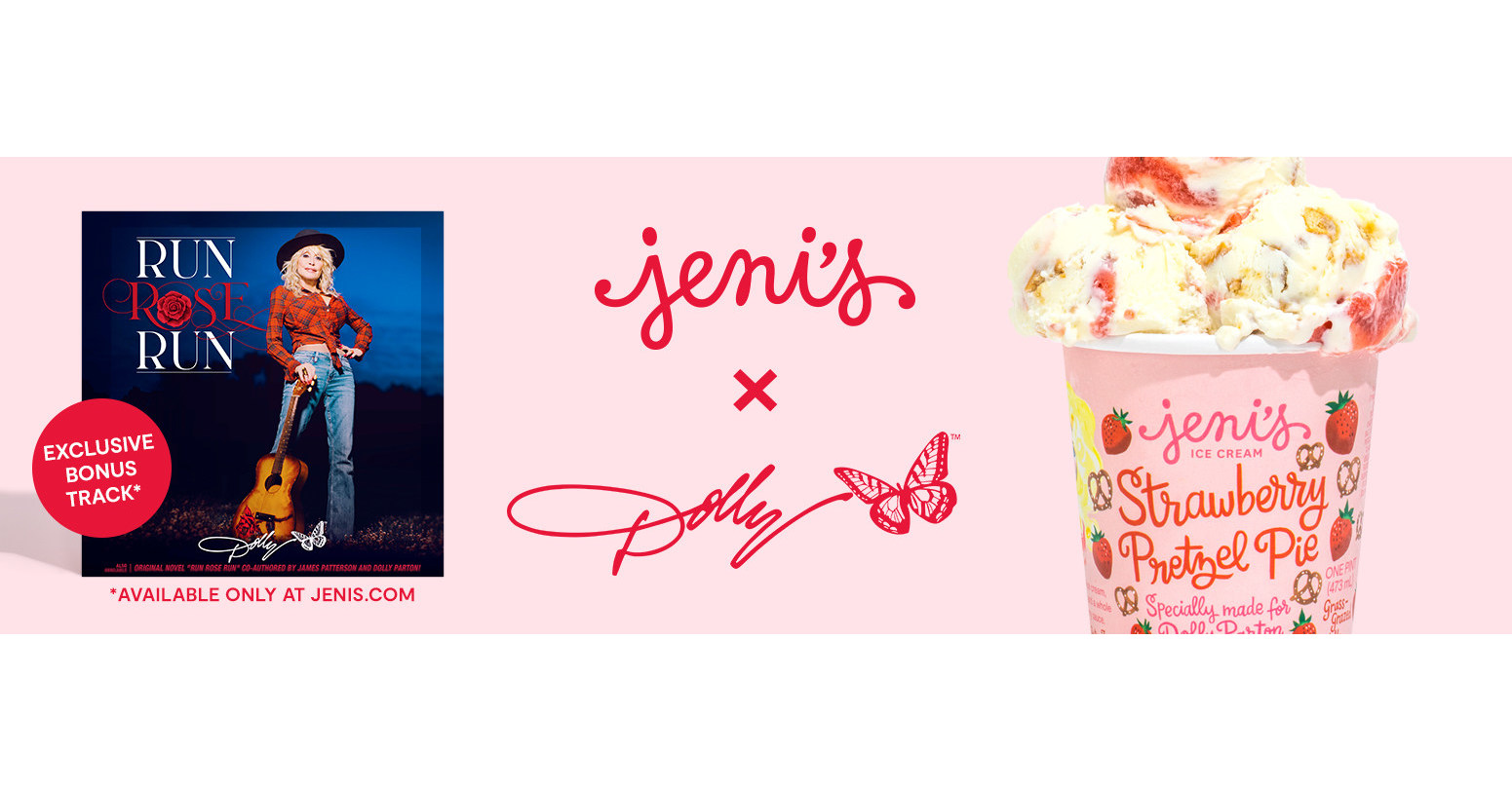 JENI'S AND DOLLY PARTON PARTNER AGAIN TO BRING BACK DOLLY'S ICE CREAM